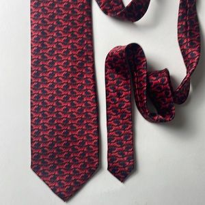 Sinsabang Vintage Silk Tie, Red and Blue Awesome